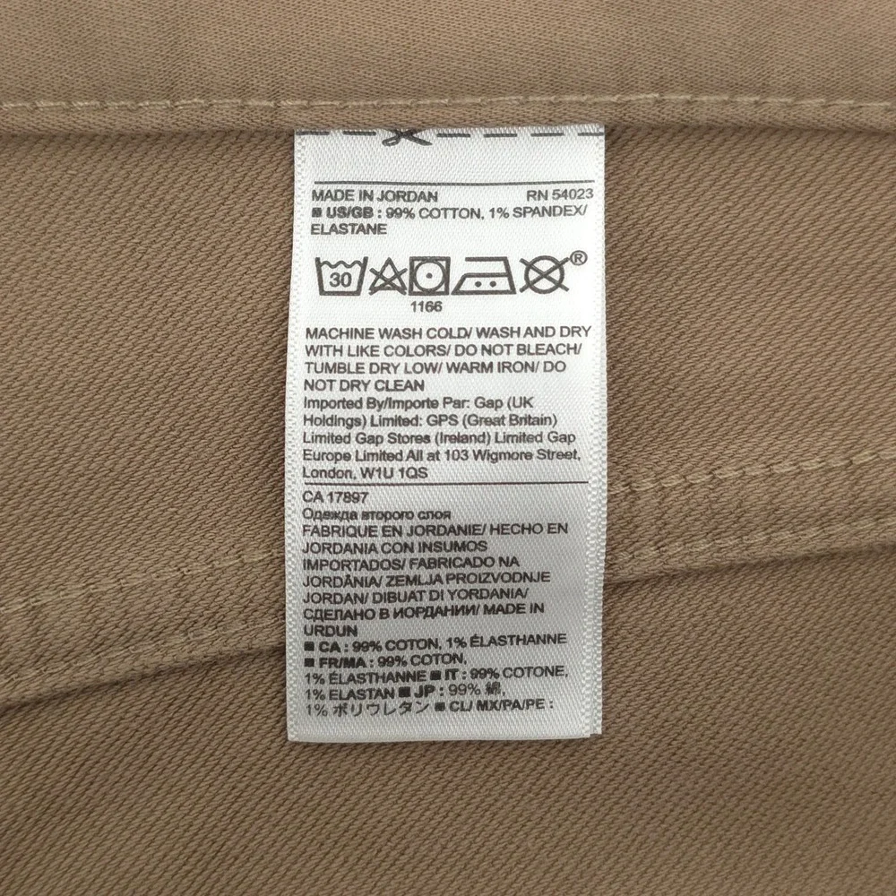 Banana Republic Mens Traveler Pants 36x34 Slim Fit Khaki Tan Chino Stretch